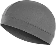 [ZZHBOO] Men's Cycling Hat Sun Protection Underhelmet Hat Lightweight Bicycle Hat Under Bicycle Helmet or Other Helmets Skull Cap Helmet Padding Biker Hat Gray