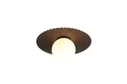 Rox Modern Ceiling Wall Light Lamp Glass Shade Gold Black