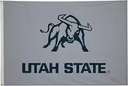 Utah State Aggies 4' x 6' College Sports Printed Flag - NCAA Licensed - Nylon - School Banner (Gray, Blue)