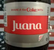 Share A Diet Coke With Juana 2018 Limited Edition Personalized Coca Cola Bottle