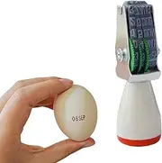 Homvik Egg Date Stamp for Fresh Eggs, Rubber Egg Stamper, Suitable for Chicken Duck Turkey Goose Eggs