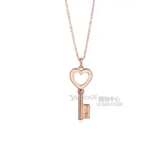 Tiffany&Co. 愛心鑰匙18K玫瑰金項鍊