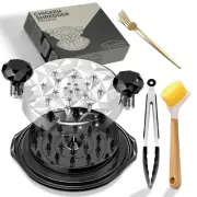Chicken Shredder Tool Twist - Large Meat Shredder Tool Kit with Fork, Clip & ...