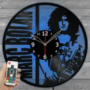 LED Vinyl Clock Marc Bolan Light Vinyl Record Wall Clock Decor Handmade 2026