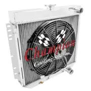2 Row AAR Radiator Lowhose Pass 20",16" Fan-1967-1968 Mercury Cougar XR7 #EC340