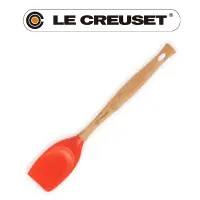 在飛比找PChome24h購物優惠-LE CREUSET-耐熱矽膠V鏟杓 (火焰橘)