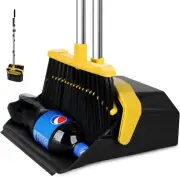 Dust Pan and Broom Set Large Broom Dustpan Set Broom with Dustpan Combo Set f...