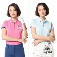 在飛比找momo購物網優惠-【Lynx Golf】女款吸排抗UV機能材質精美電腦領袖口剪