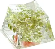 KeyCaps KeyCaps Resin Backspace, Flowers | Gypsophila Keycap Gypsophila Game Keyboard | The Game Keyboard Through Translucent R4 Key Cover, Enhanced Tipific Experience