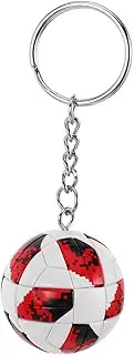 HANABASS Red Mini Soccer Ball Keychain: Football Fan Present Souvenir Sports Keyring For Backpacks Handbag Charms For Purses Bag Accessories
