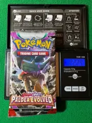 HEAVY? 22.24 Grams! Pokemon Paldea Evolved Factory Sealed Booster Pack!!