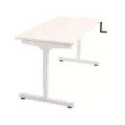 New Rapidline Triumph Manual Height Adjustable Open Workstation Desk White TMA18
