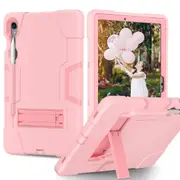 MCC Stylish Shockproof Samsung Galaxy Tab S10+ Plus 12.4" Case Cover X820 X826 [Pink+Pink]
