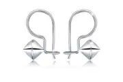 Solid 925 Sterling Silver Go Forward Earrings