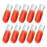 10x T5 37 70 73 74 WEDGE YELLOW/ORANGE DASHBOARD INCANDESCENT MINI BULB LIGHT