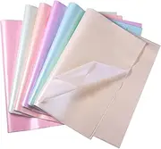 KINBOM 30 Sheets 19.7x13.8 Inch Tissue Papers, 6 Metallic Color Tissue Paper Pearlescent Shimmer Paper Wrapping Tissue Paper Bulk for Holiday Birthday Party Decoration Wedding