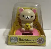 Solar Dancing Rilakkuma Bear Bobble Toy,4”tall