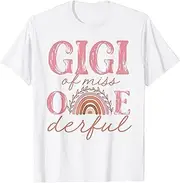 [X.Style] Gigi of Little Miss Onederful Shirt 1st Bday Boho Rainbow ds500 T-Shirt (S)