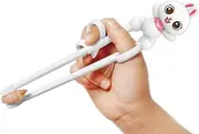Edison Friends Rabbit Chopsticks for Training, Learning, Beginner, Brain Training, Korean Food, Japanese Sushi, 1 Step to Learn Chopsticks, Made in Korea