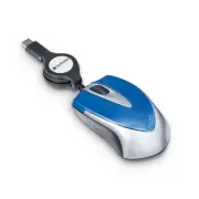 Verbatim Americas Llc 70237 Mini Optical Travel Mouse Usb-C Blue Corded