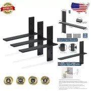 Hidden Heavy-Duty 16" Floating Shelf Brackets - 3 Pack Wall Mount Steel Solution