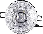 3W LED Ceiling Spot Light, Crystal Glass Lamp, Warm Eye-Friendly Lighting for Home, Office, Cafe, Hotel, Shop, Showroom with Long Service Life (Concealed 3W White Light)