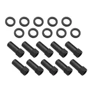 Wheel Lug Nut Black Cragar Weld SST Mag 2.125 7/16 1.380 inch Shank Set of 10