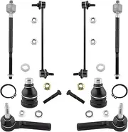 BOXI 8pcs Front Lower Ball Joints Sway Bars Tie Rods Kit for Dodge Caliber 2009 2010 2011 2012 / for Jeep Compass 2007-2017 / for Jeep Patriot 2007-2017 | K750385 K500063 ES800408 EV80645