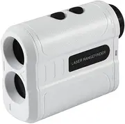 LM600 Golf Range Finder, White Laser Rangefinder Golf Accessories for Archery Hunting, 6X Magnification, 600M Range, 1M Accuracy