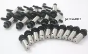10 Basic Steel Tattoo Machine Binding Post Sets Complete with Washers & Screws