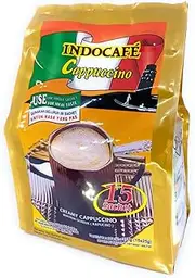 Indocafe Cappuccino 25 g, 15 Sachets