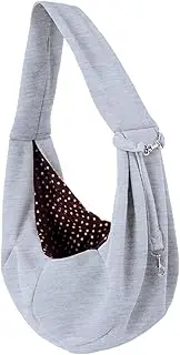 ORFOFE Pet Carrier Shoulder Bag One-Shoulder Design Sturdy Polyester Easy to Carry Sunlight Airflow Grey