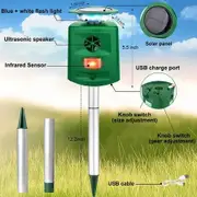 360° Solar Ultrasonic Animal Repeller for gardens, yards, and farms