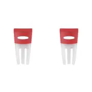 2x Dexas 26.5cm Silicone Salad Hands Fruit/Vegetable Mixer Kitchen Utensil Red