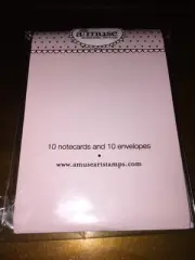 A MUSE Artstamps AMUSE 10 pk 4-BAR Solid Notes - Blush Light Pink
