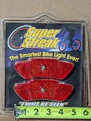 Super Streak Bike Light Reflectors Be Seen with Bike Lights Motion Activated