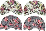 [Beavorty] Beanie Hat Cap Babies Sleep Bonnet Headbands Chapeau Hats Lounger Sun Hat Beanie Women Skull Hair Ties Printed Hat