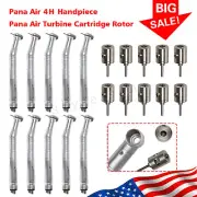 1-10 NSK Style SEASKY Dental High Speed Handpiece Push Button 4 Hole / Rotor