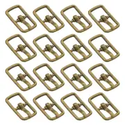 30Pcs Metal Roller Buckles, 7mm - 0.28" Sewing Mini Buckle (Bronze, 17.5mm)