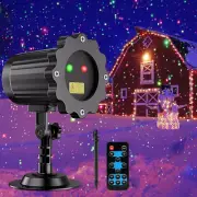 Brighter Laser Christmas Lights Projector Outdoor, 2024 Upgraded 2 Colors Red Gr