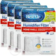 4-PACK BestAir Chlora-Clear Anti-Microbial Humidifier Wick Filter Honeywell D88