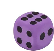 Foam Dice - Large Dice for Children | Exercise Dice for Kids | Reusable Assorted Colorful Big Square Blocks | Foam Cubes with Number Dots | Kids Boys and Girls Party Favors, Bag Stuffers, Fun Toy