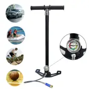4 Stage High Pressure PCP Pistol Hand Pump Tyre Inflator 4500PSI+Pressure Gauge