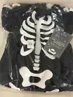 Pottery Barn Kids Glow in the Dark Skeleton Halloween Costume Sz 0-6 mo NWT