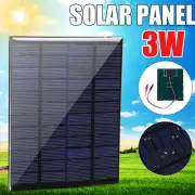 3W 12V Mini Solar Panel Polysilicon Home Caravan Car RV Phone Battery Charger