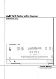 Harman Kardon AVR-3550 AV Receiver Owners Manual