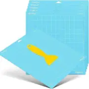 Light Grip Cutting Mat for Cricut, HTVRONT 6 Pack Cutting Mat 12X12 for Cricut E
