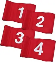 Kisangel 4Pcs Portable Golf Training Flags Practical Wear Resistant Course Flags for Enhanced Practice Experience for Putting