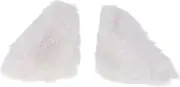 X AUTOHAUX Motorcycle Helmet Accessories Decoration Side Cat Ears for Motorcycle Bicycle Skiing Helmets White Plush Stickers 1 Set