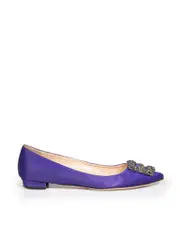 Purple Hangisi Crystal Flats